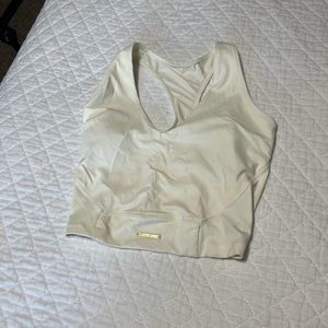 gymshark whitney simmons white tank top size small